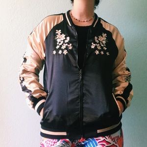 Swan Silky reversible Japanese Bomber Jacket